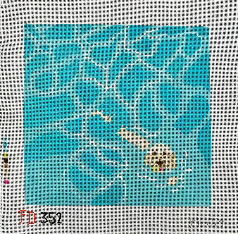 Lab Swimming Canvas