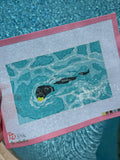 Lab Swimming Canvas