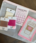 Beginner Needlepoint Kit - Coffee Canvas