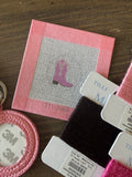 Mini Cowgirl Boot Canvas