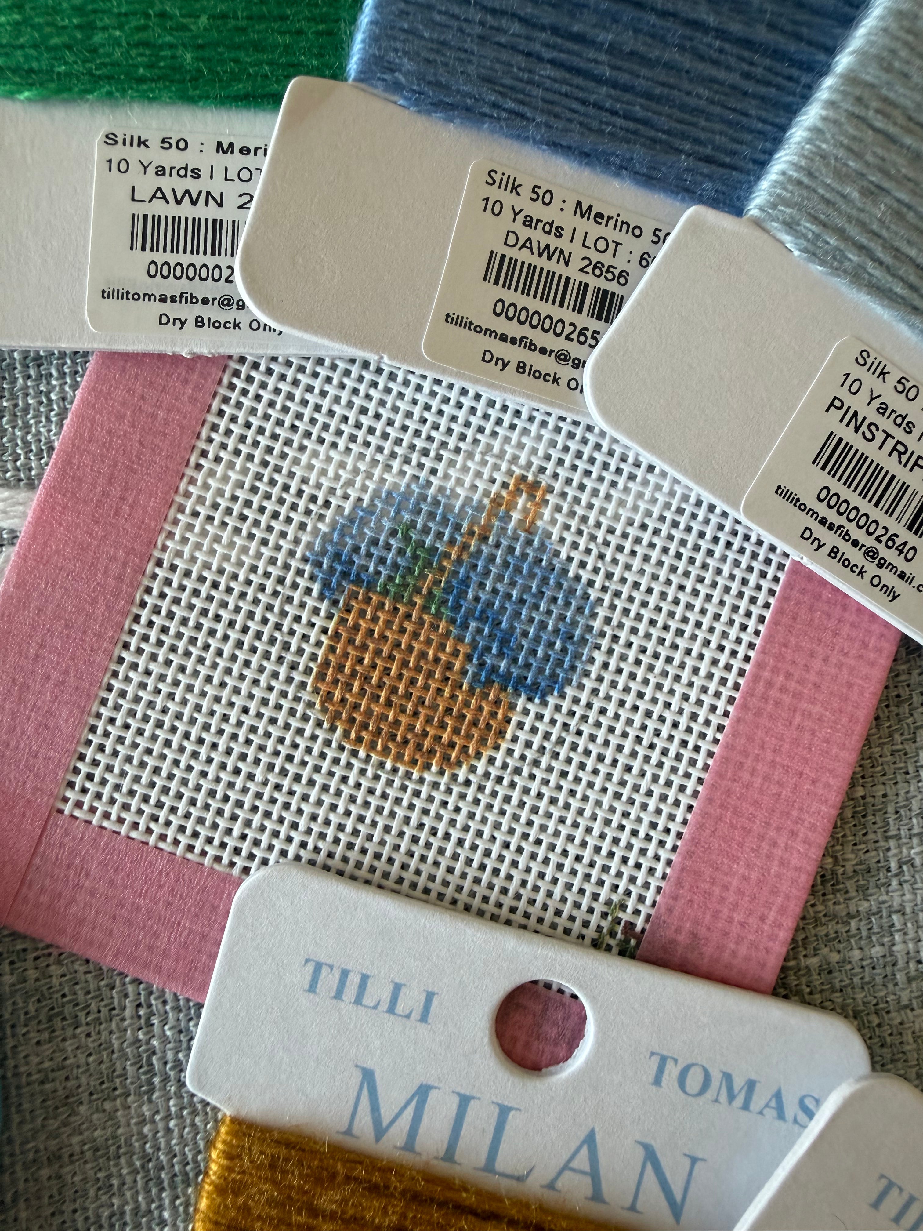 Mini Hydrangea Basket Canvas